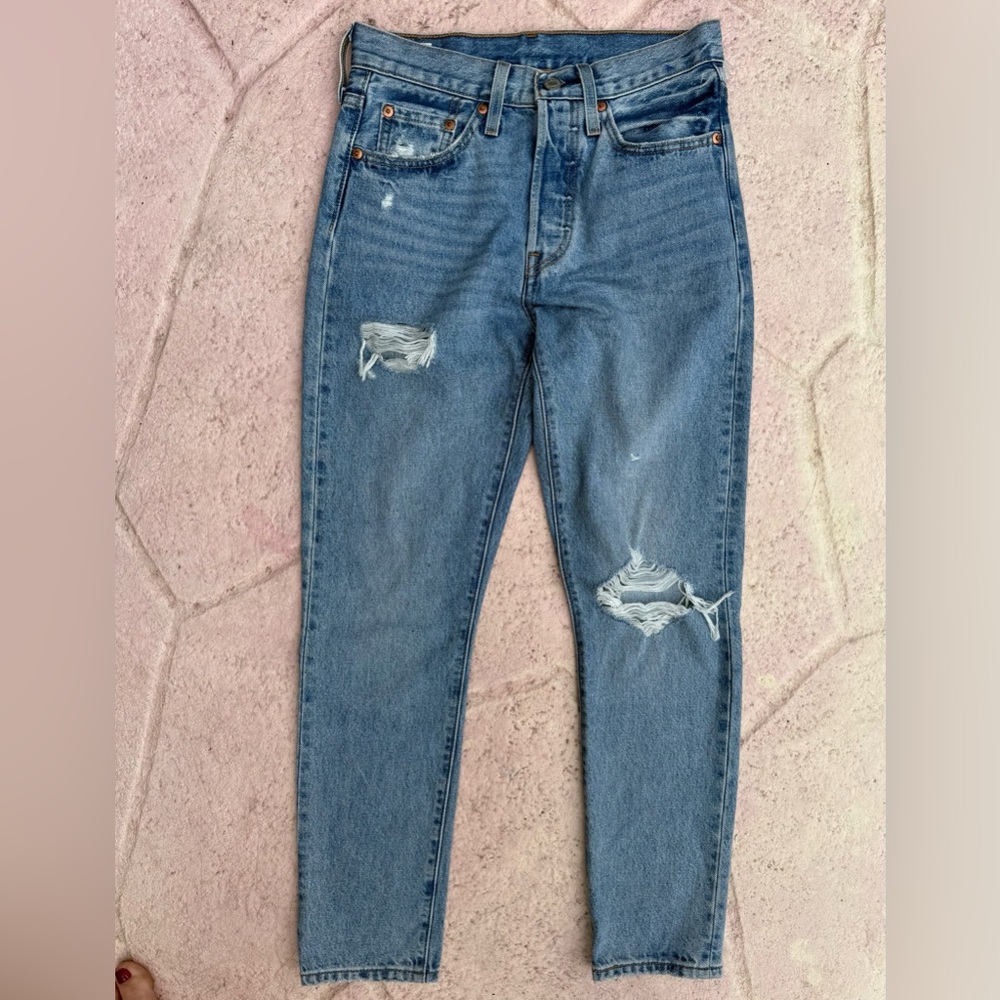 Levi's 501 Skinny Jeans, Blue Denim